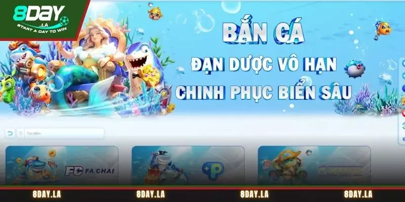 Bắn Cá 3D - Siêu Phẩm Giải Trí Đổi Thưởng Tại 8Day 1 ban ca 3d anh dai dien